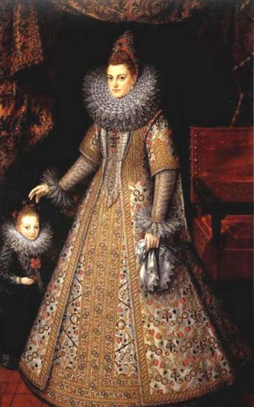 Portrait of Isabella Clara Eugenia of Austria with her Dwarf